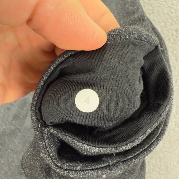 Lululemon Cropped Grey Leggings Women’s Size 4 - Picture 4 of 9